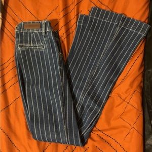 Rock&Roll denim pinstripe trousers size 27-34